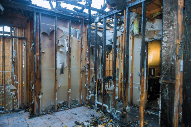 Professional Fire Damage Removal technician working in Upper Darby, PA